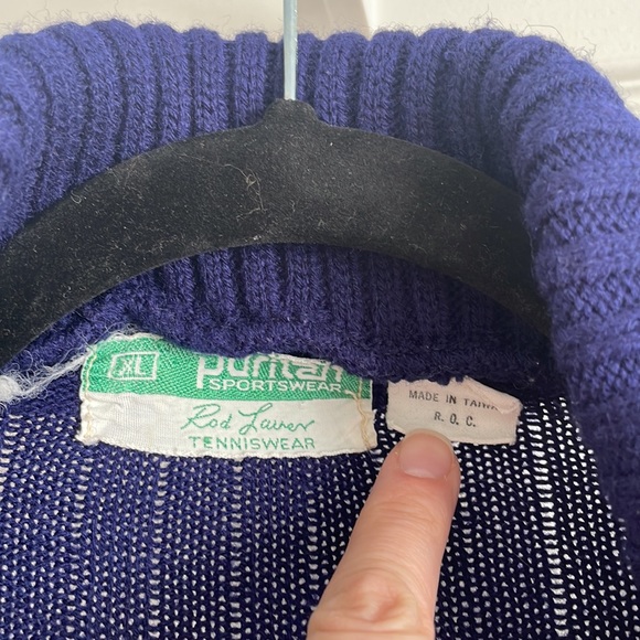Vintage Puritan Sportswear Tennis Sweater - Picture 4 of 9